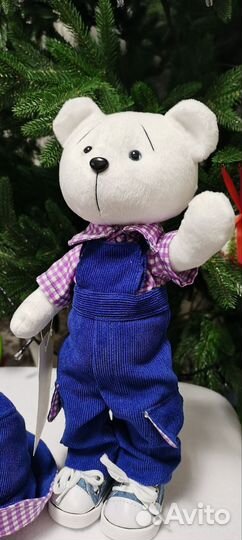 Белый мишка, ручная работа, игрушка