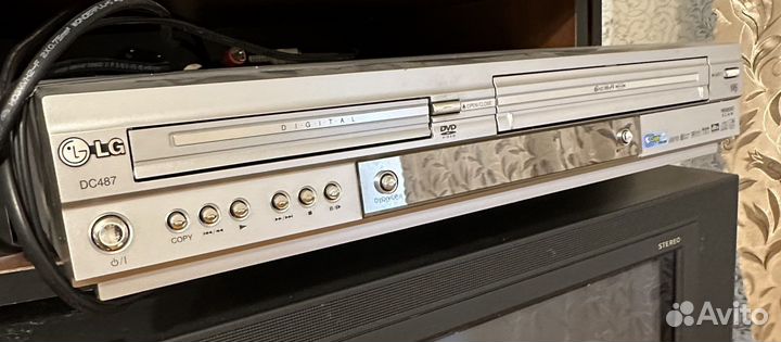 DVD плеер LG DC487 VHS видеомагнитофон