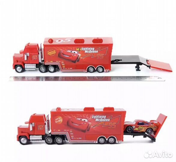 Грузовик машинка и молния Маккуин,новый