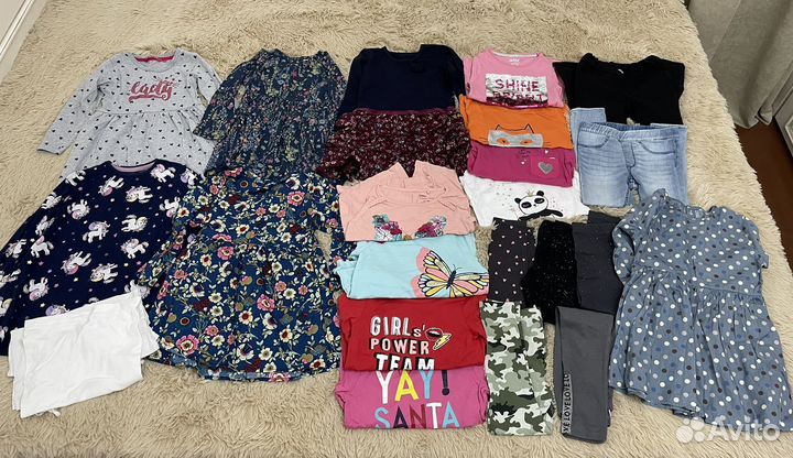 Фирменные вещи пакетом на девочку 98 104