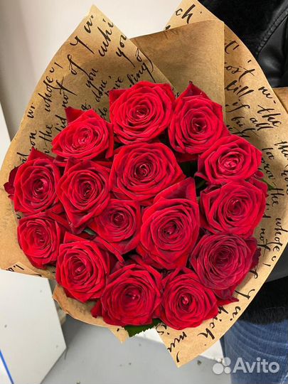 Розы 15 штук 70 см