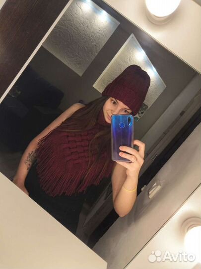 Шапка и шарф снуд