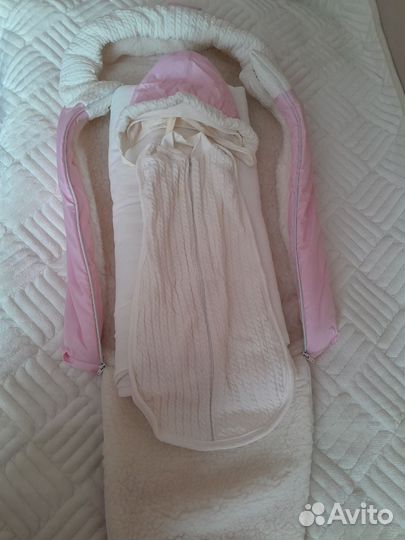 Конверт на выписку зимний для девочки