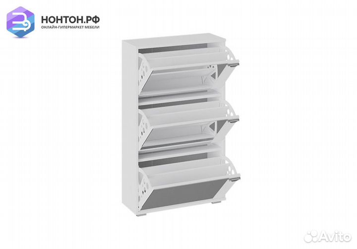 Тумба для обуви тип 8 белый ясень