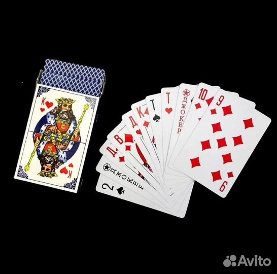 Карты игральные пластиковые 54 шт