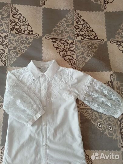 Блузка нарядная для школы, р. 146