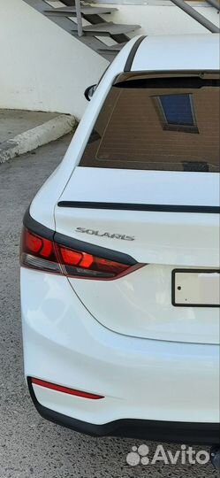 Спойлер на hyundai solaris 2