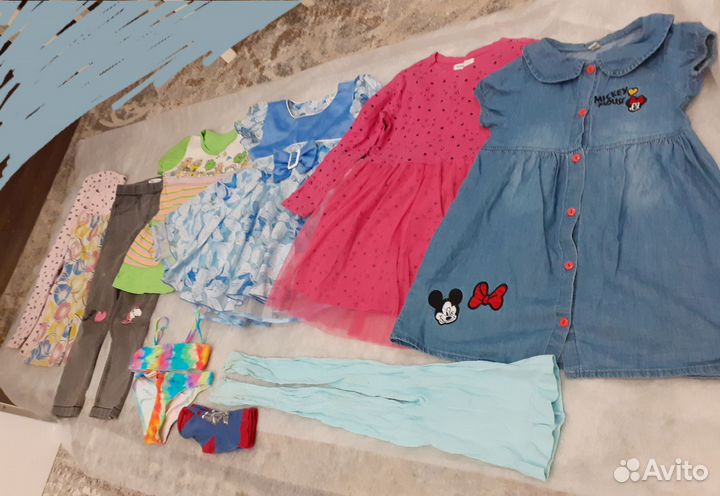 Вещи пакетом на дев.3-4года