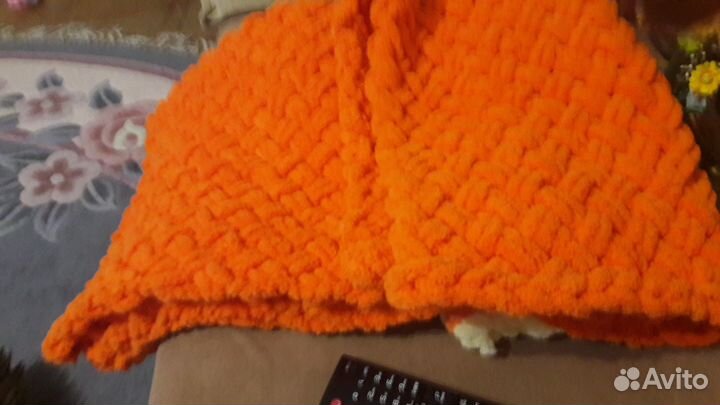 Плед детский вязаный ручная работа