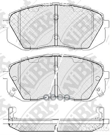 Колодки торм.пер. PN0052 NiBK