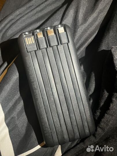 Повербанк с проводами 30.000 мАч