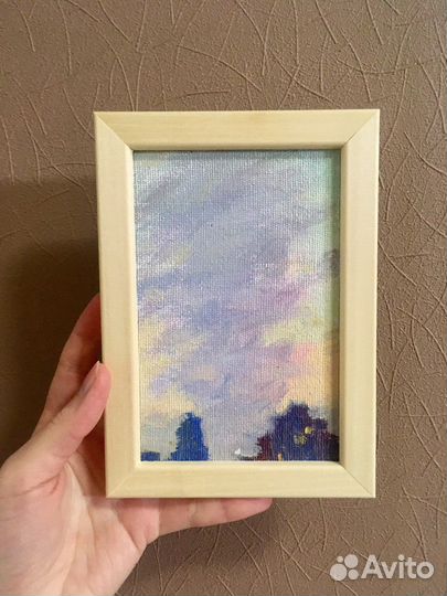 Картина маслом городской пейзаж