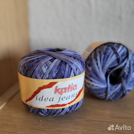 Пряжа katia yarns лён хлопок idea jeans