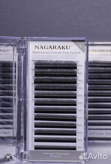 Nagaraku готовые пучки 3d ресницы нагараку