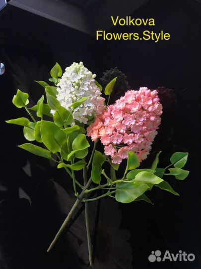 Сирень из полимерной глины