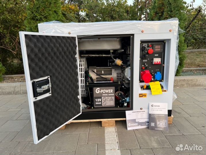 Дизельный генератор 12 kW G-power трехфазныйDG1300