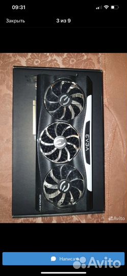 Видеокарта evga 3070