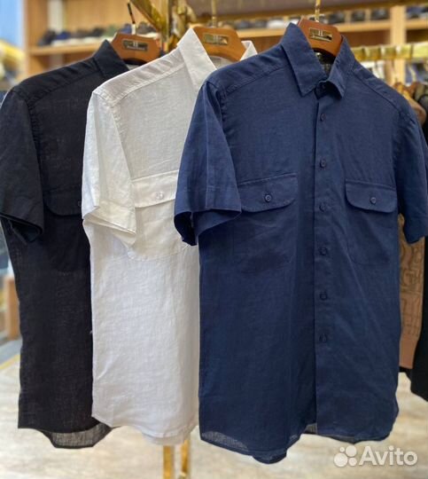 Льяная рубашка bugatti