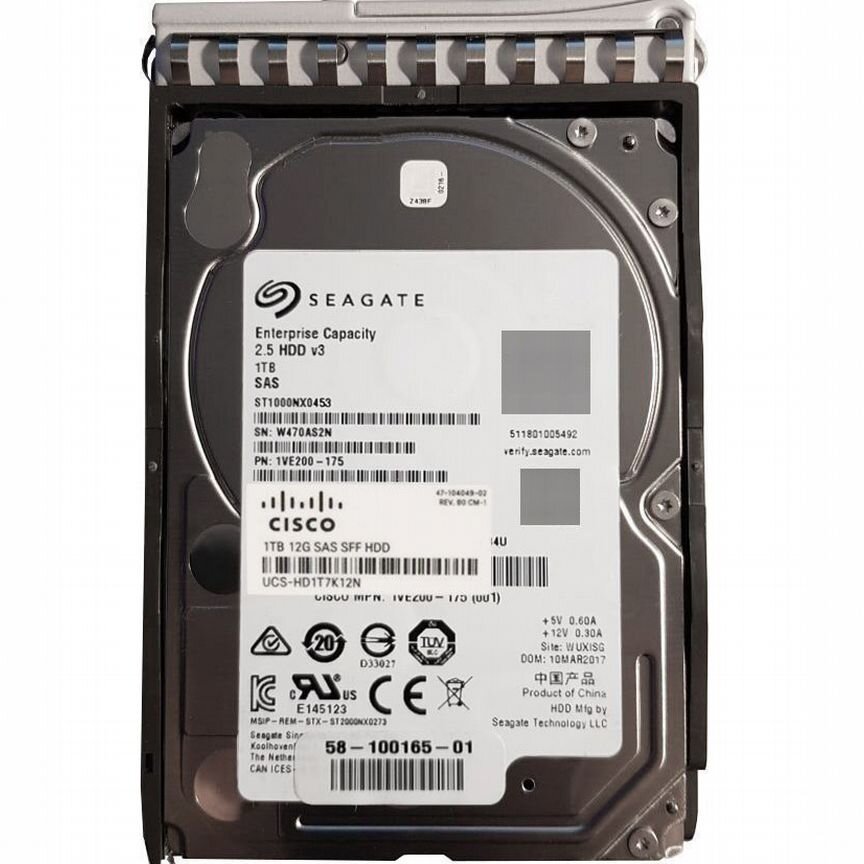 [HD1T7K12N] Жесткий Диск Cisco 1tb Ucs- Sas 2.5" Hd1t7k12n