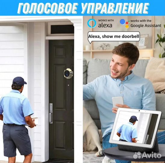 Дверной видеоглазок PD10 wifi с датчиком движения