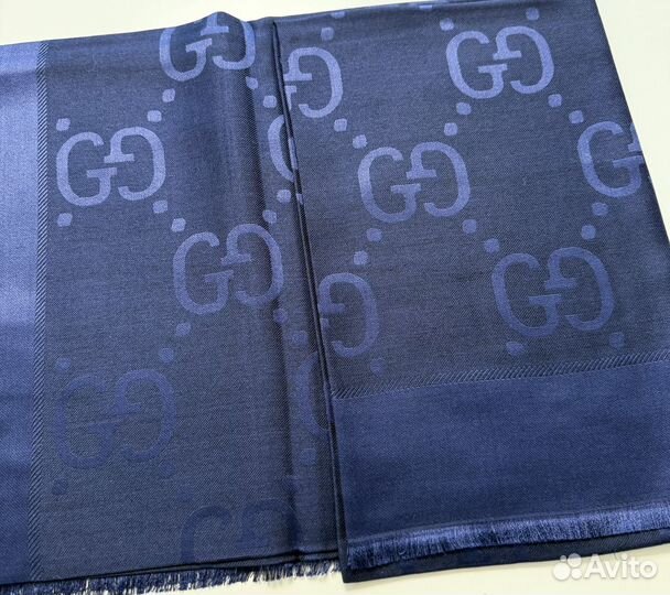 Платок Gucci темно синий. Оригинал