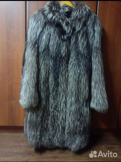 Шуба с чернобурки