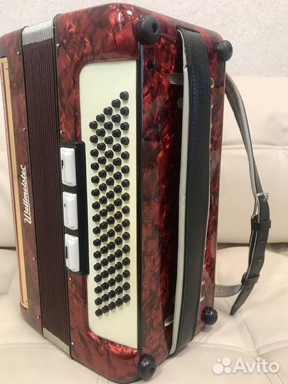 Немецкий трофейный аккордеон weltmeister 3 4