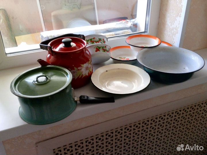 Эмалированные посуда разная