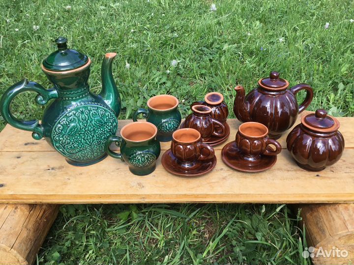 Для дачи- Сервизы и ваза / керамика/ качество СССР