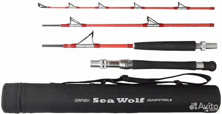 Спиннинг Sea Wolf travel boat 50LB 2,00m, 5-ти