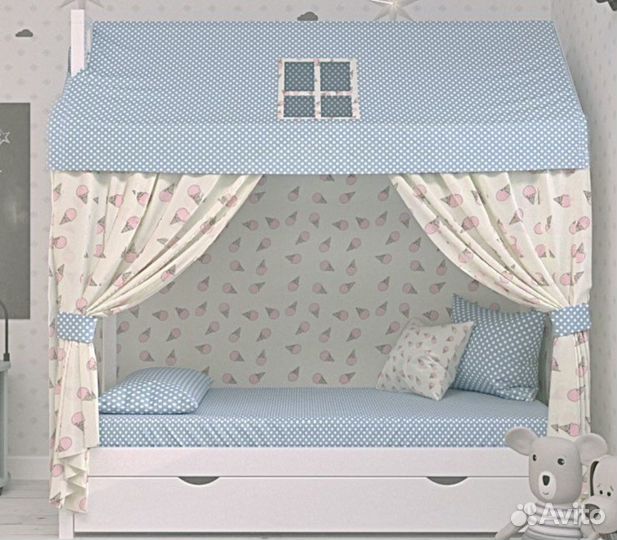 Балдахин на кровать домик