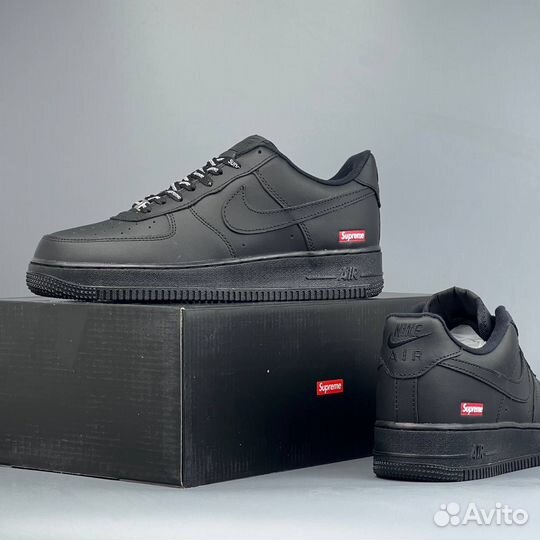 Nike air force 1 low supreme black