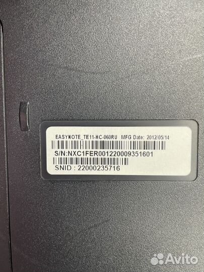 Ноутбук packard bell