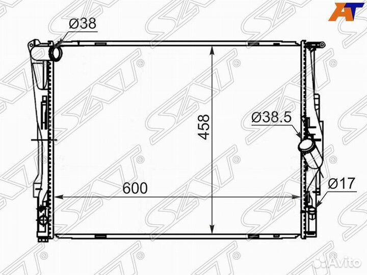 Радиатор Bmw 1-Series 2004- BW000205 E87