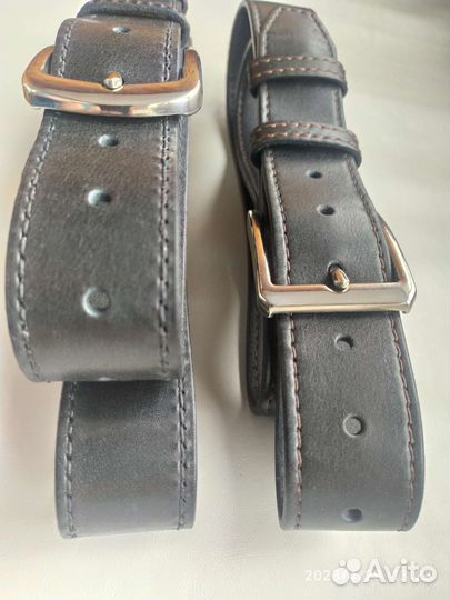 Мужской кожаный ремень ручной работы