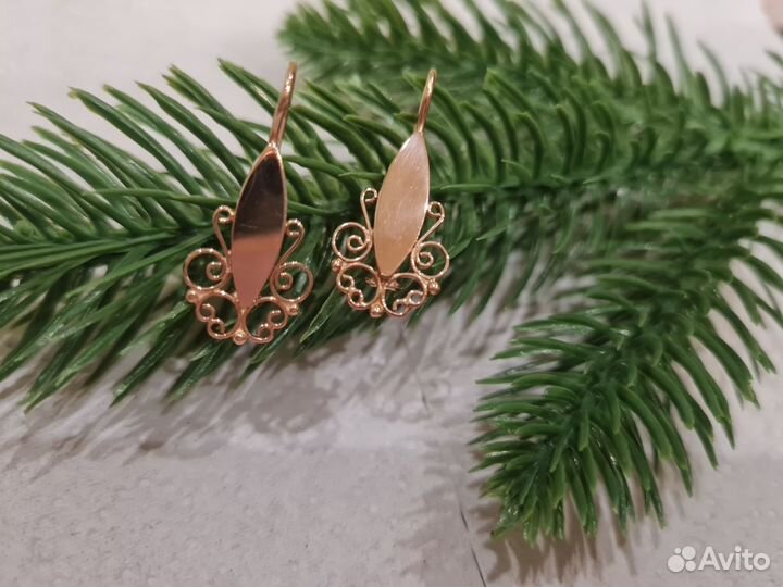 Серьги золотые СССР