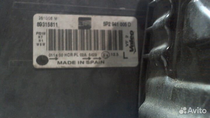 Фара (передняя) Seat Altea, 2007