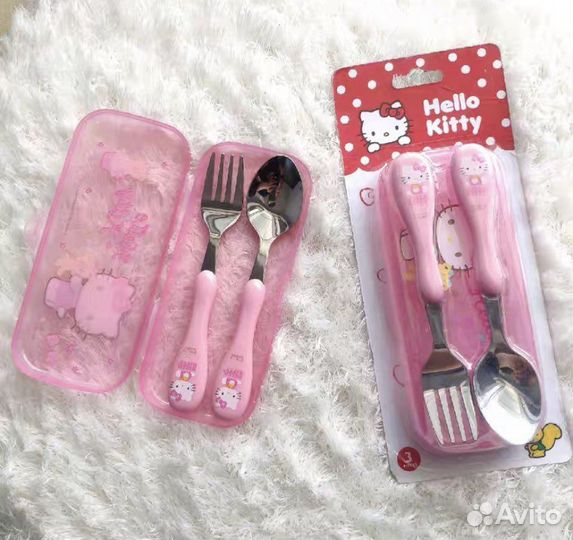 Детские столовые приборы набор посуды детский