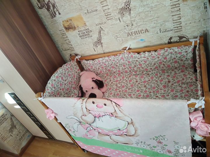 Бортики+подушка+постельное белье