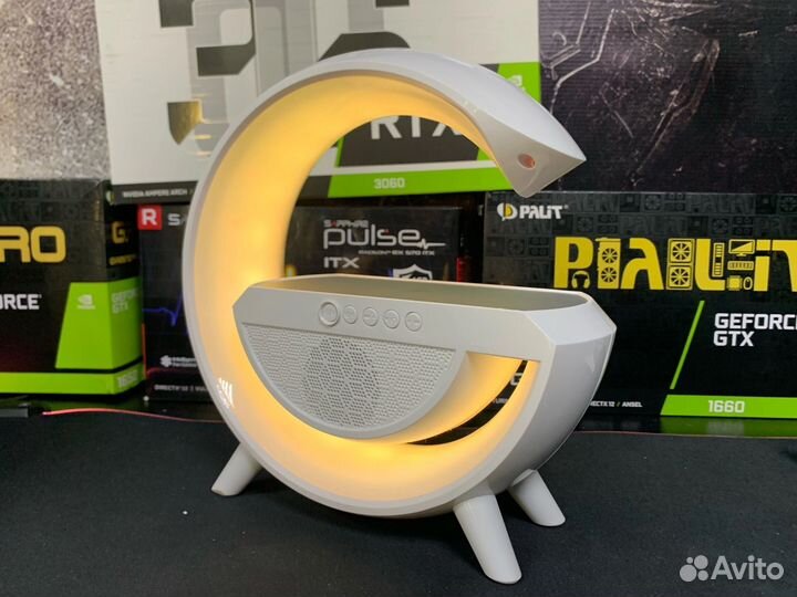 Блютуз колонка с беспроводной зарядкой