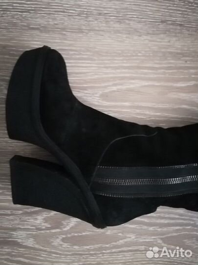 Сапоги Италия Alberto замша кожа натуральная Европ