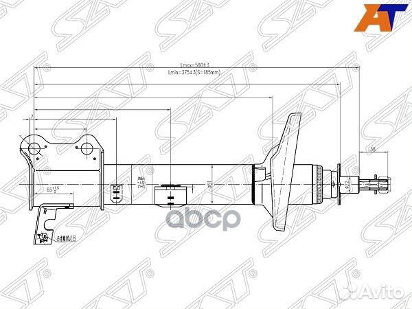 Стойка задняя toyota carina/caldina/corona 92-02