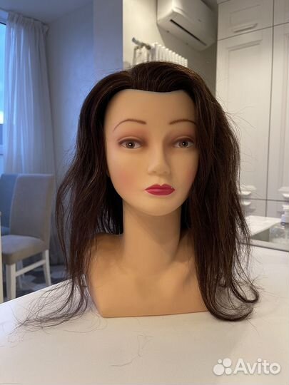 Голова манекен Ellen 40 см braun