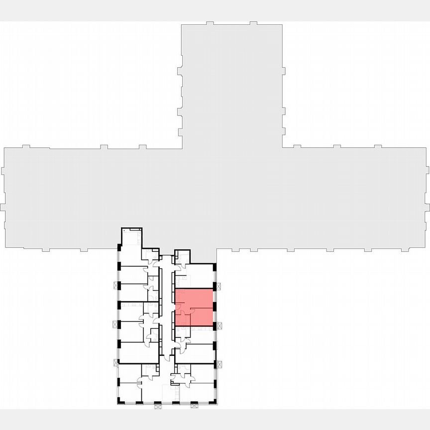 1-к. апартаменты, 36,8 м², 26/30 эт.