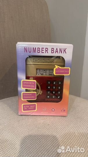 Сейф копилка электронный новый