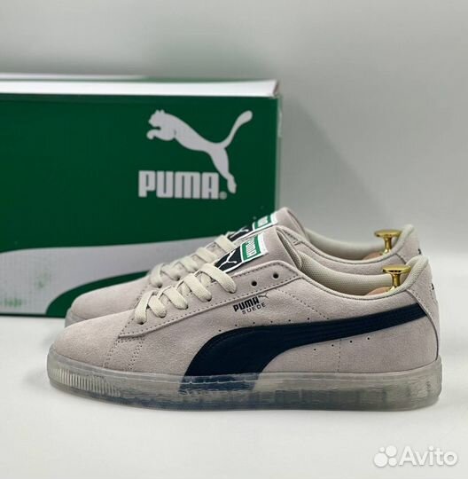 Кроссовки Puma Suede серые летние