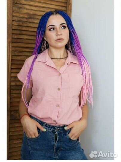 Новая женская льняная блузка. 44размер