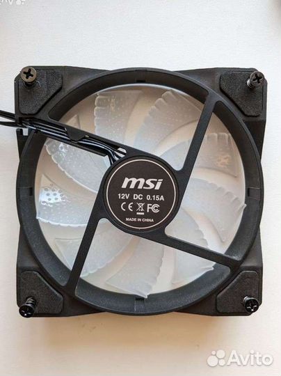 Корпусные argb вентиляторы MSI, 120мм, 4 штуки