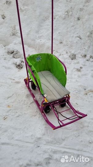 Детские санки коляска