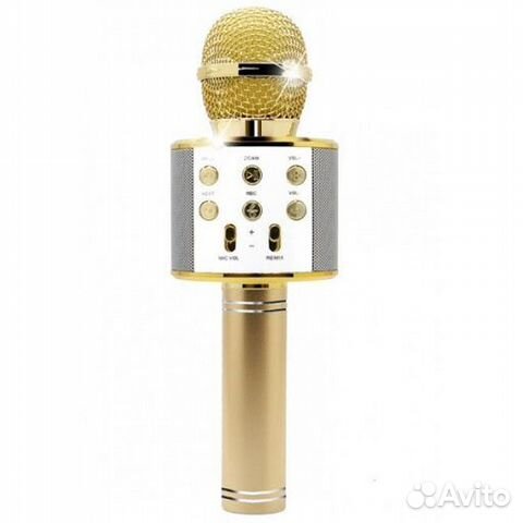Караоке микрофон Wster WS-858 Золото